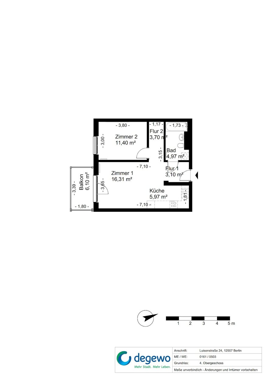 2-Zimmer-Wohnung in Altstadt-Nähe mit Parkett – Foto 15