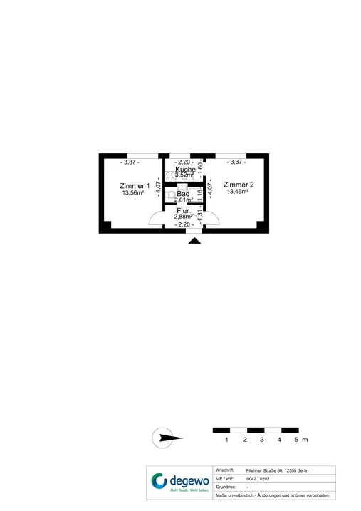 تصویر Kompakt & gemütlich - 2-Zimmer-Wohnung in Köpenick-Nord