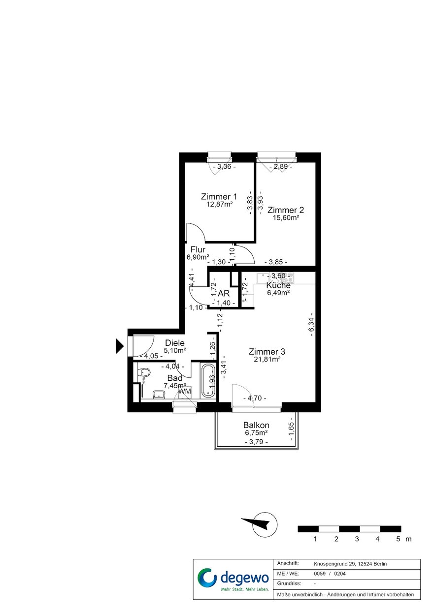 3-Zimmer-Neubauwohnung mit Balkon – Foto 13