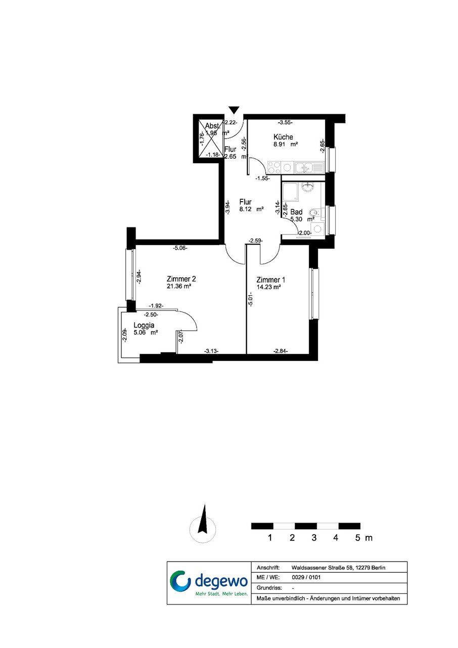 تصویر Zweizimmerwohnung im Hochparterre