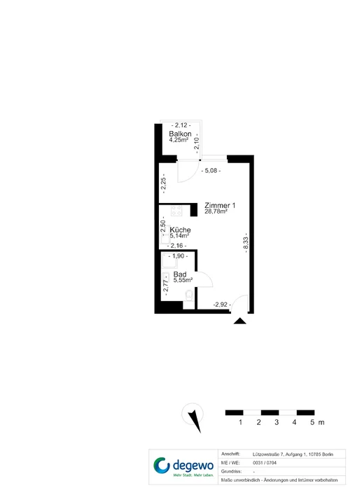تصویر Singlewohnung in zentraler Lage - Nachmieter im Neubau zum 01.10. gesucht