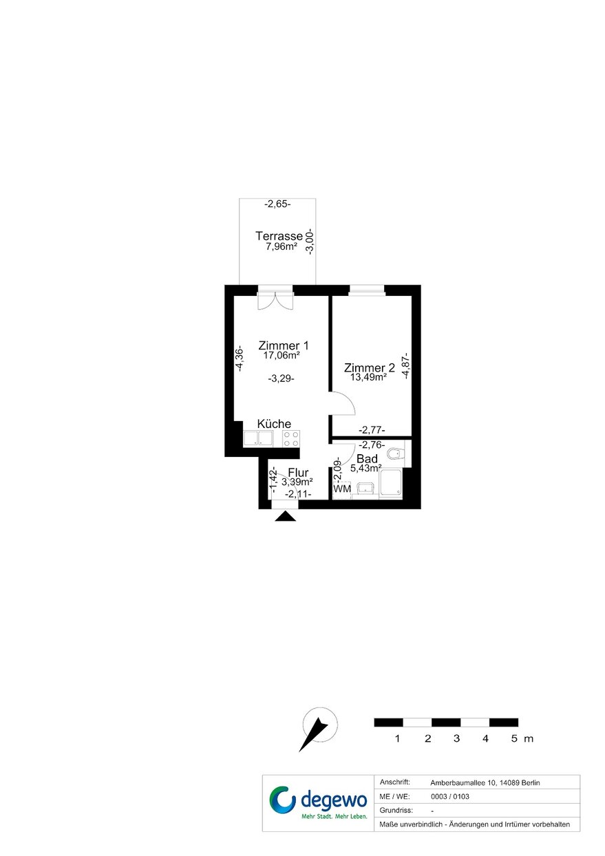 Schöne 2-Zimmer-Wohnung mit Küche im Neubau – Foto 18