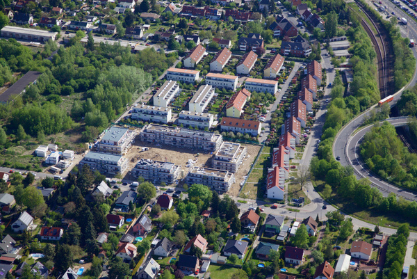 Baufortschritt Bohnsdorfer Weg, Knospengrund, Treptow-Köpenick